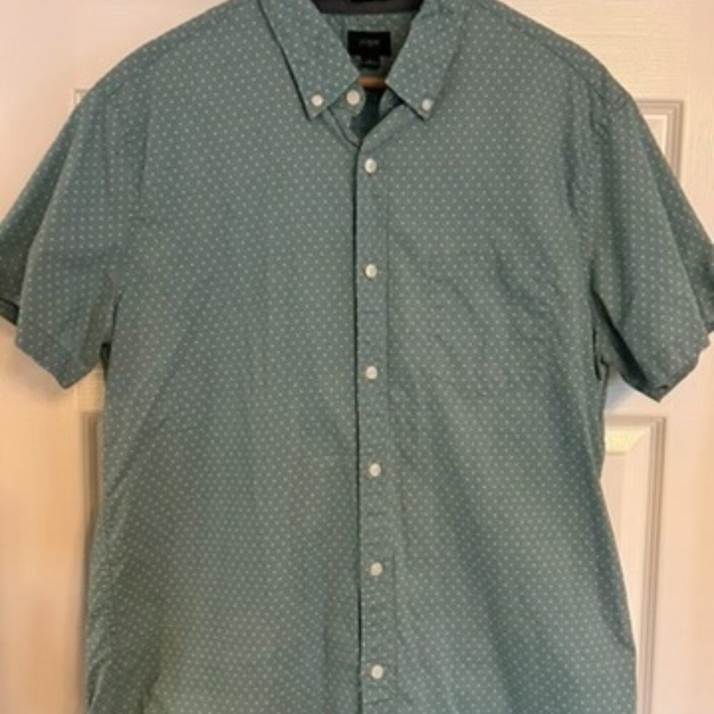 Mens JCrew Size L Short Sleeve button down